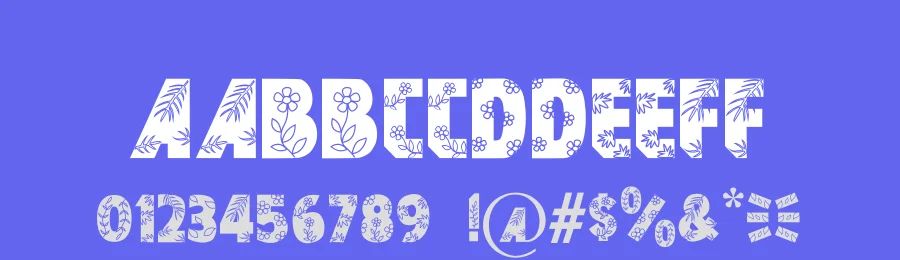 Flower Garden by Display Studio — Decorative Font — thumbnail 3