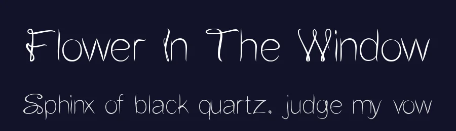 Flower In The Window by weknow — Script Handwritten Font — thumbnail 2