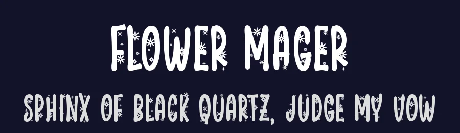 Flower Mager by DumadiStyle — Decorative Font — thumbnail 2