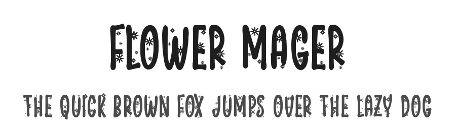 Flower Mager by DumadiStyle — Decorative Font