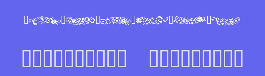 Flower Ornaments by FontFreak — Dingbats Font — thumbnail 3
