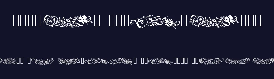 Flower Ornaments by FontFreak — Dingbats Font — thumbnail 2