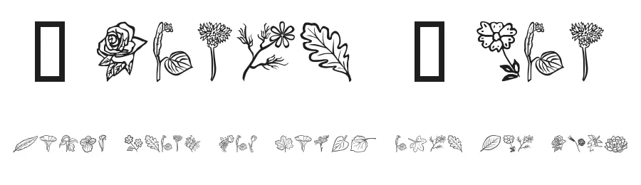 Flower Show by Fraternet — Dingbats Font