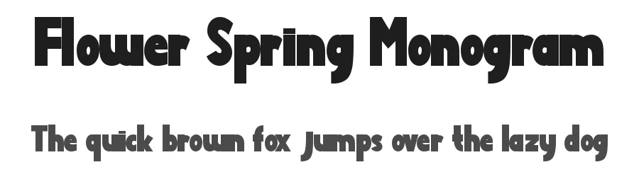 Flower Spring Monogram by Yoga Letter — Decorative Font