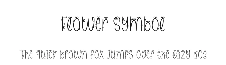 Flower Symbol by Scratchones — Decorative Font