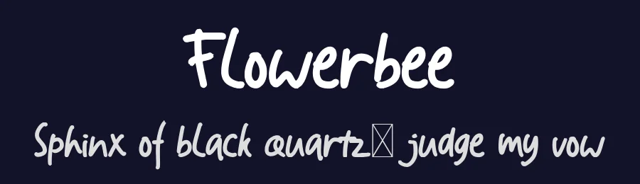 Flowerbee by welovefont — Script Handwritten Font — thumbnail 2