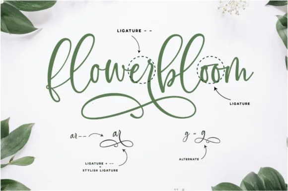 Flowerbloom Font by Silverdav — Serif Font — thumbnail 7