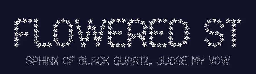 Flowered St by Southype — Decorative Font — thumbnail 2