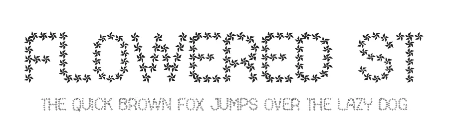Flowered St by Southype β Decorative Font