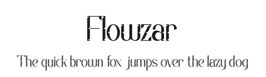 Flowzar by Kong Font — Sans Serif Font