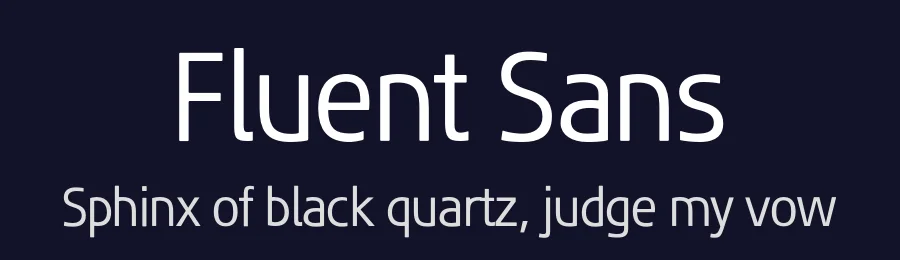 Fluent Sans by a.i — Sans Serif Font — thumbnail 2
