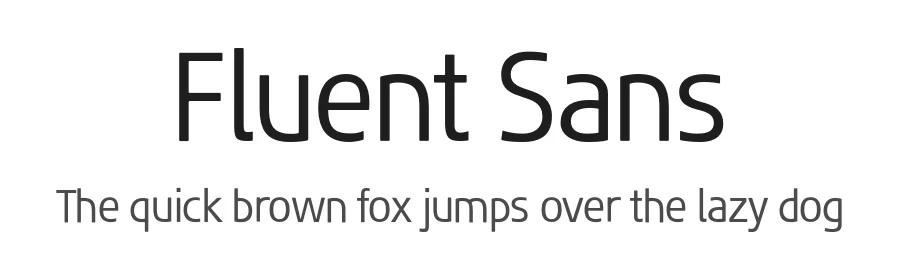 Fluent Sans by a.i — Sans Serif Font