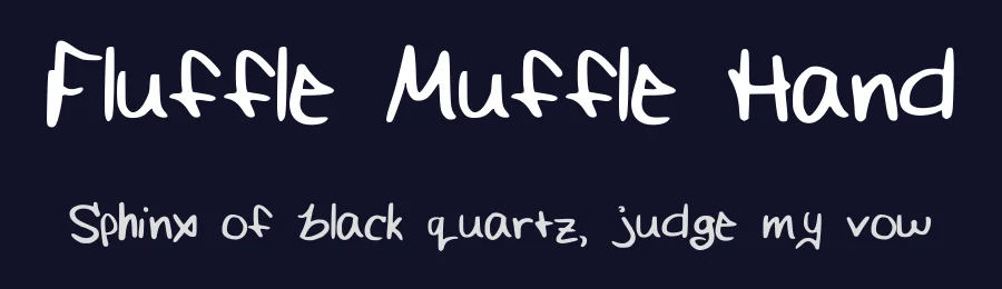 Fluffle Muffle Hand by FluffleMuffle — Script Handwritten Font — thumbnail 2