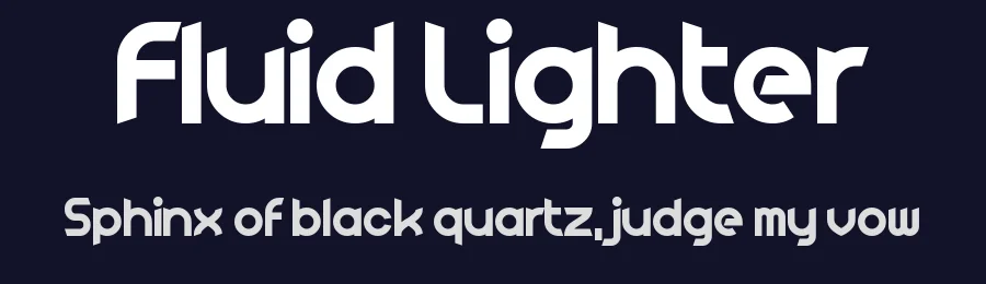 Fluid Lighter by Chequered Ink — Display Font — thumbnail 2