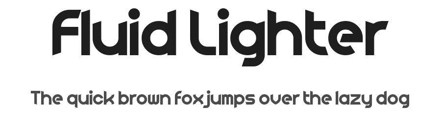 Fluid Lighter by Chequered Ink — Display Font