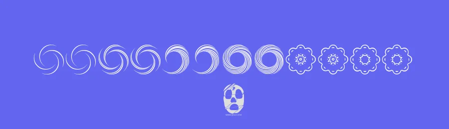 Fluid Spiral by Qkila — Dingbats Font — thumbnail 3