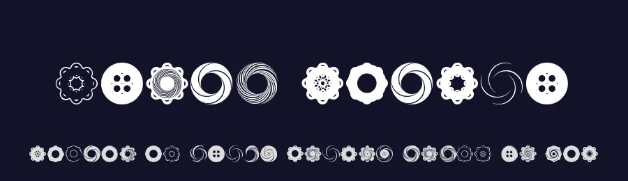 Fluid Spiral by Qkila — Dingbats Font — thumbnail 2