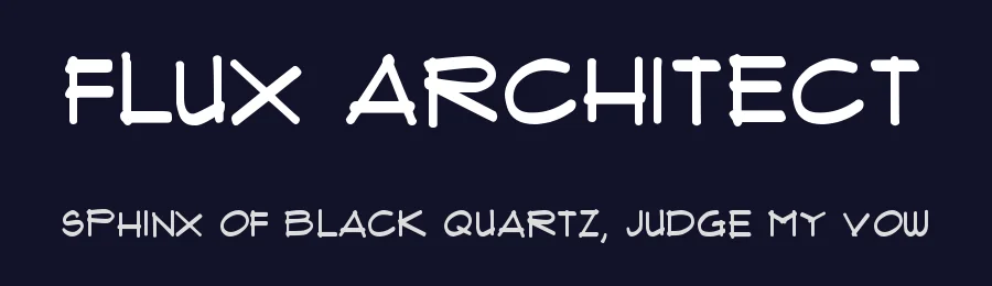 Flux Architect by orange modern — Decorative Font — thumbnail 2