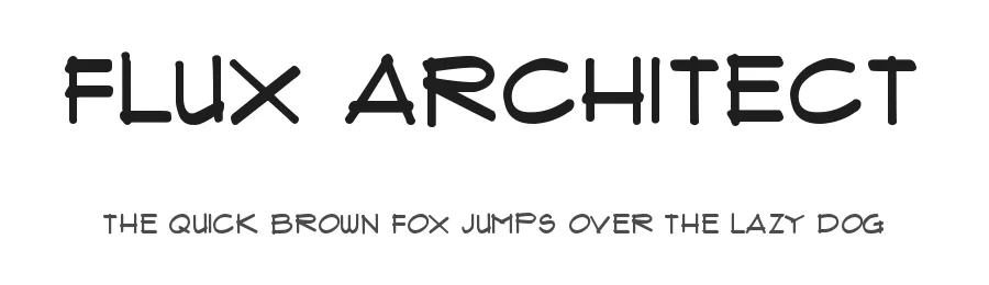Flux Architect by orange modern — Decorative Font