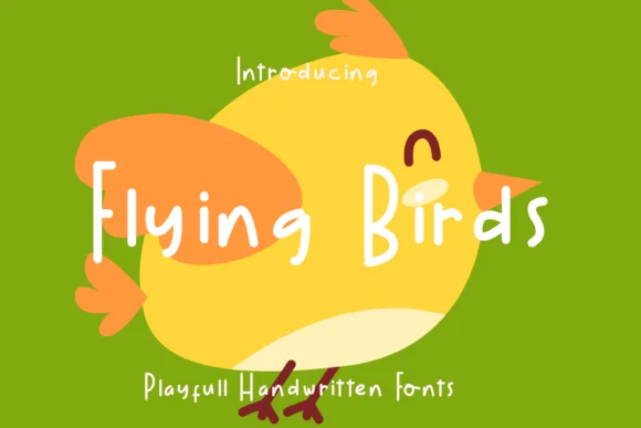 Flying Birds Font by Ongtype co. — Script Handwritten Font