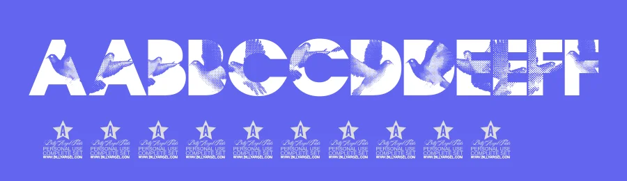 Flying Peace by Billy Argel Fonts ® — Decorative Font — thumbnail 3
