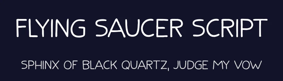 Flying Saucer Script by Hanoded — Script Handwritten Font — thumbnail 2