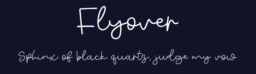 Flyover by Khurasan — Script Handwritten Font — thumbnail 2