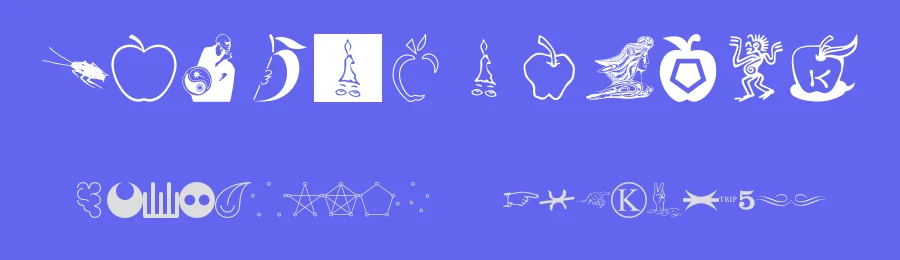 Fnord Hodge + Podge by Toa, Synaptyx, Nurbldoff, et al — Dingbats Font — thumbnail 3