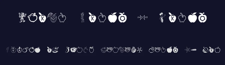 Fnord Hodge + Podge by Toa, Synaptyx, Nurbldoff, et al — Dingbats Font — thumbnail 2