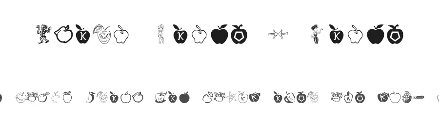 Fnord Hodge + Podge by Toa, Synaptyx, Nurbldoff, et al — Dingbats Font