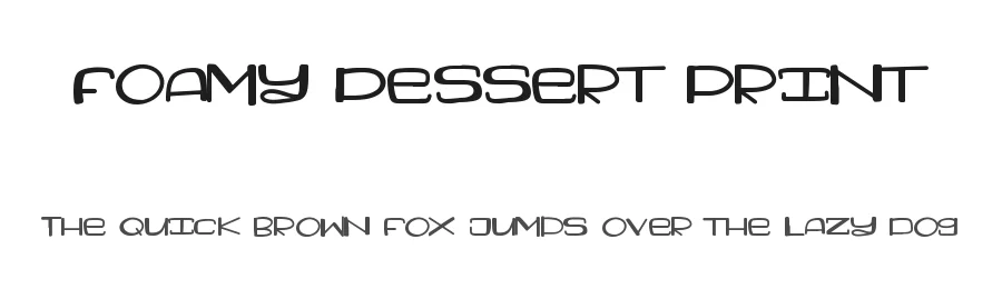 Foamy Dessert Print