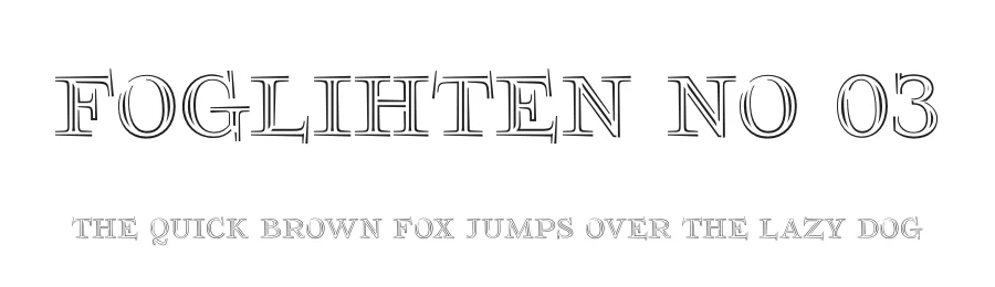 Foglihten No 03 by gluk — Decorative Font