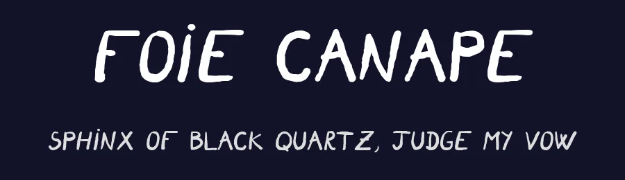 Foie Canape by Joël Frl — Decorative Font — thumbnail 2
