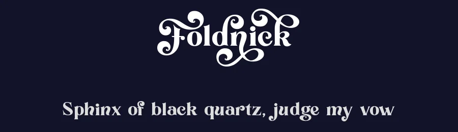 Foldnick by Kulokale Studio — Decorative Font — thumbnail 2
