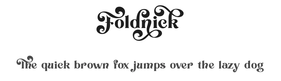 Foldnick by Kulokale Studio — Decorative Font