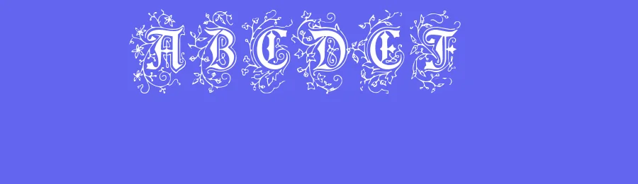 Foliar Initials by Paul Lloyd — Blackletter Font — thumbnail 3