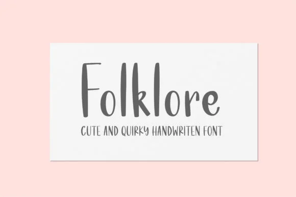 Folklore Font by sunday nomad — Script Handwritten Font