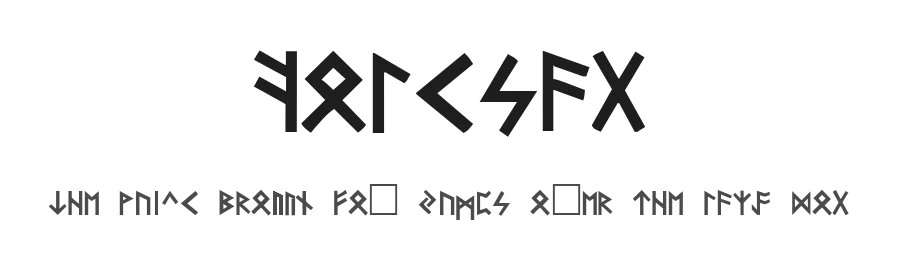 Folksag — Dingbats Font