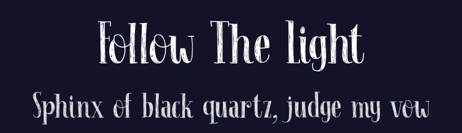 Follow The Light by Hanoded — Decorative Font — thumbnail 2