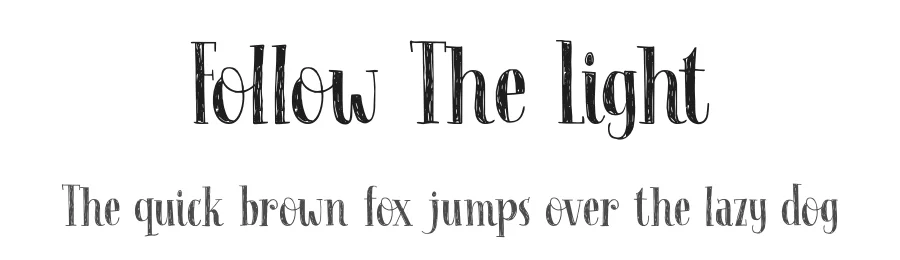 Follow The Light by Hanoded — Decorative Font