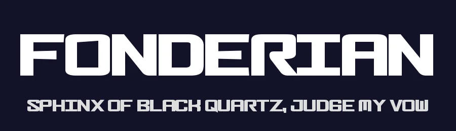 Fonderian by Xerographer Fonts — Display Font — thumbnail 2