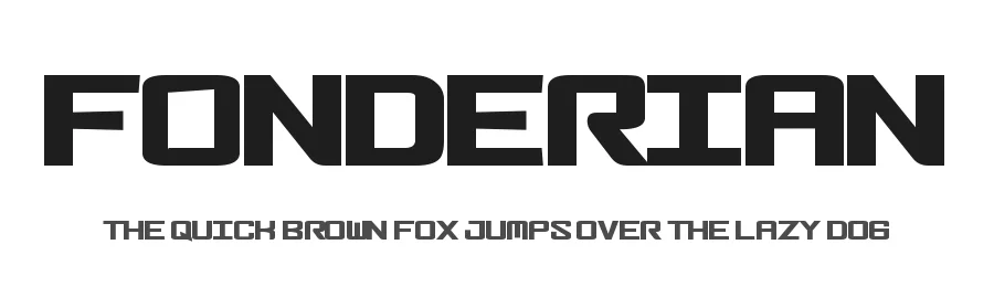 Fonderian by Xerographer Fonts — Display Font