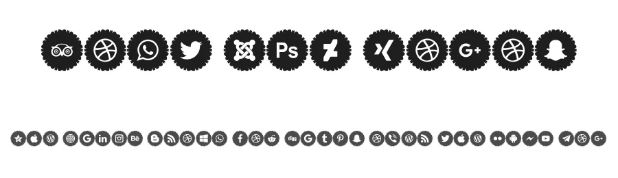 Font 120 Logos by elharrak — Dingbats Font