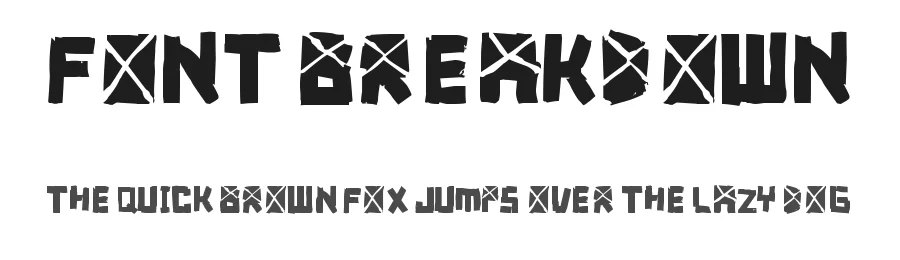 Font Breakdown