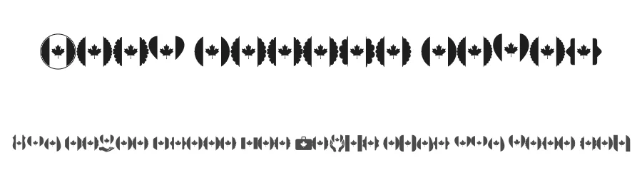 Font Canada Color by elharrak — Dingbats Font