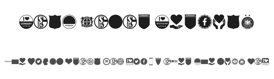 Font Color Germany by elharrak — Dingbats Font