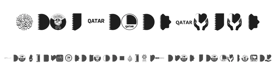 Font Color Qatar by elharrak — Dingbats Font