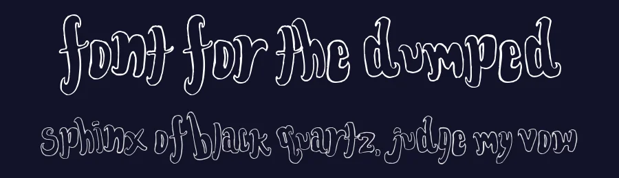 Font for the dumped by Jason Fagone — Decorative Font — thumbnail 2