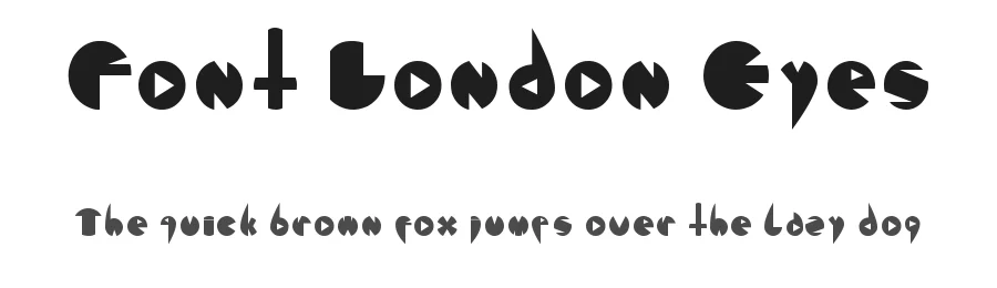Font London Eyes