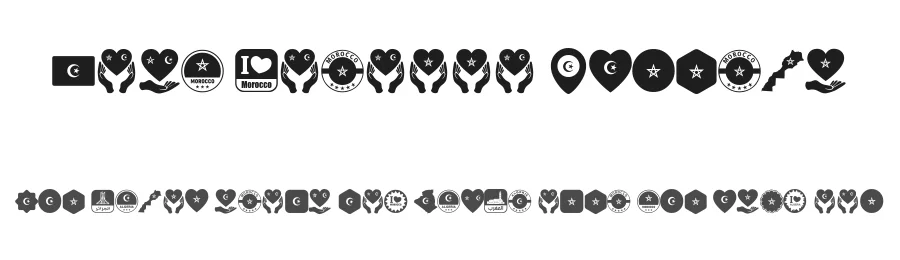 Font Morocco Algeria by elharrak — Dingbats Font